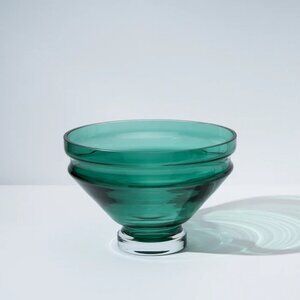 Raawii Relae Large Mouth Blown Glass Food Safe Green Size OS NWB